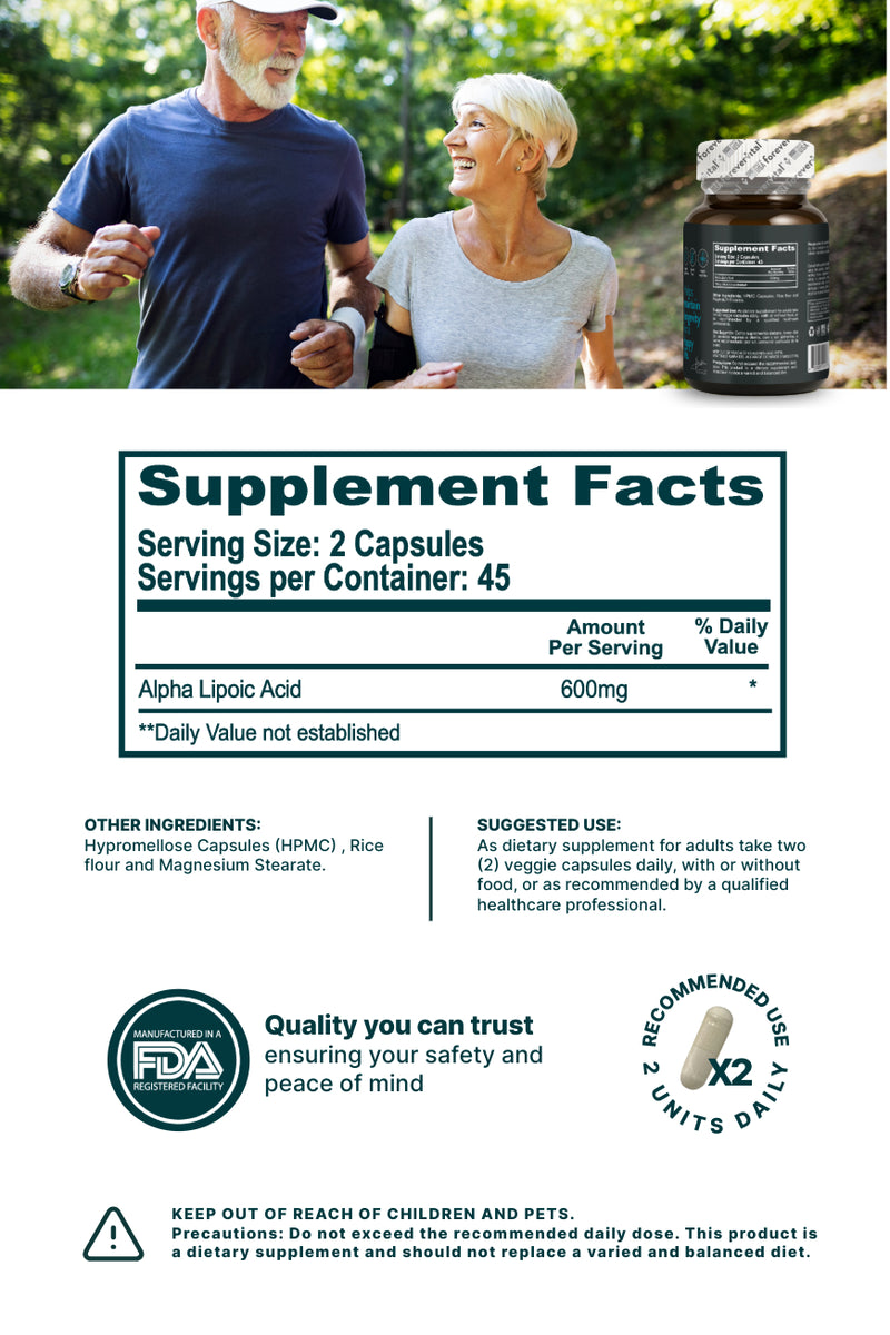 Forevervital Alpha Lipoic Acid 600mg
