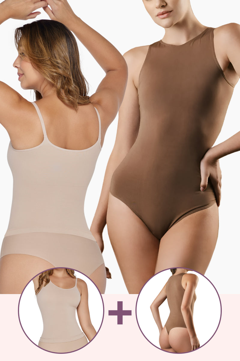 Shape & Flow Set: Firm Control Cami & Bodysuit