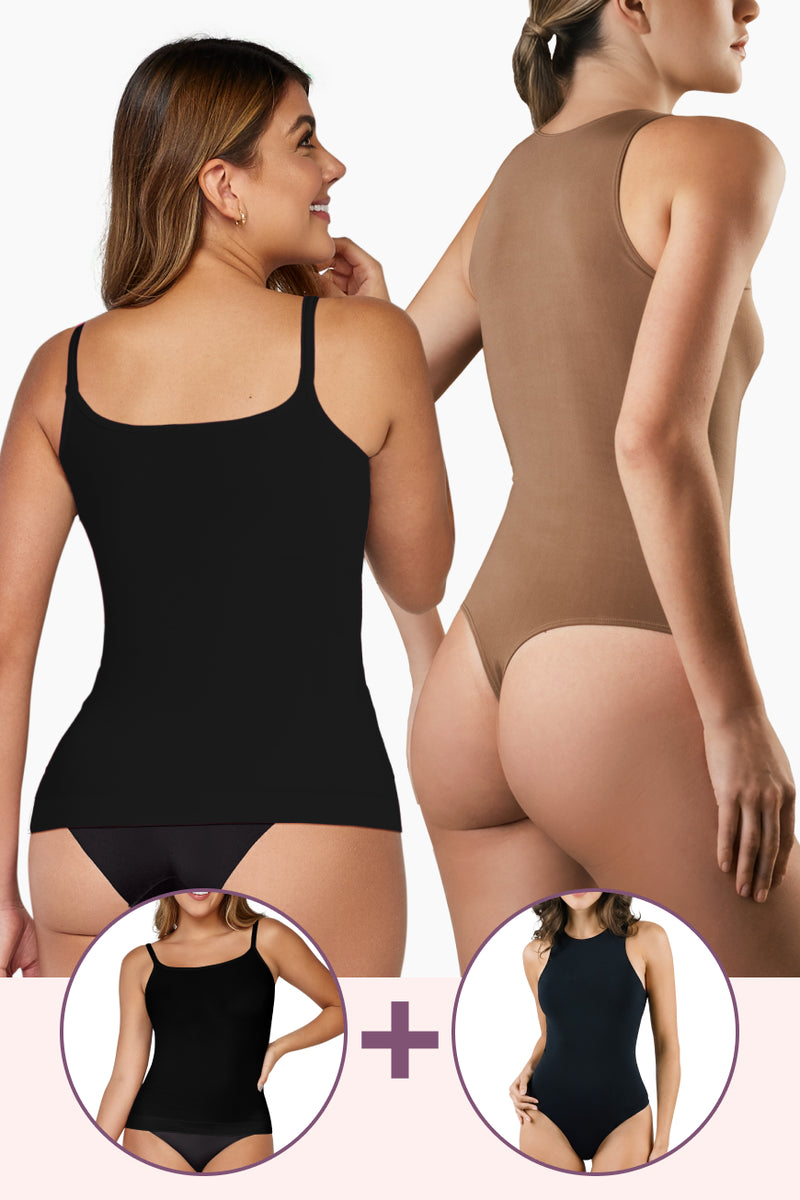 Shape & Flow Set: Firm Control Cami & Bodysuit