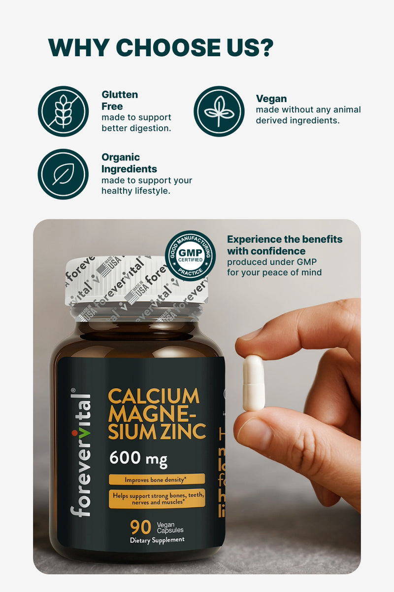 Forevervital Calcium Magnesium Zinc 600mg