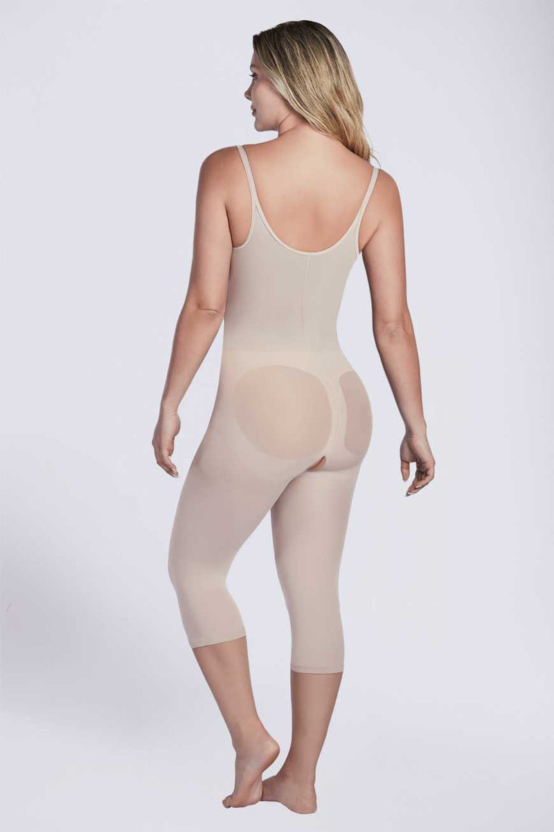 Thermal Open Bust Capri Body Shaper Shaperlove